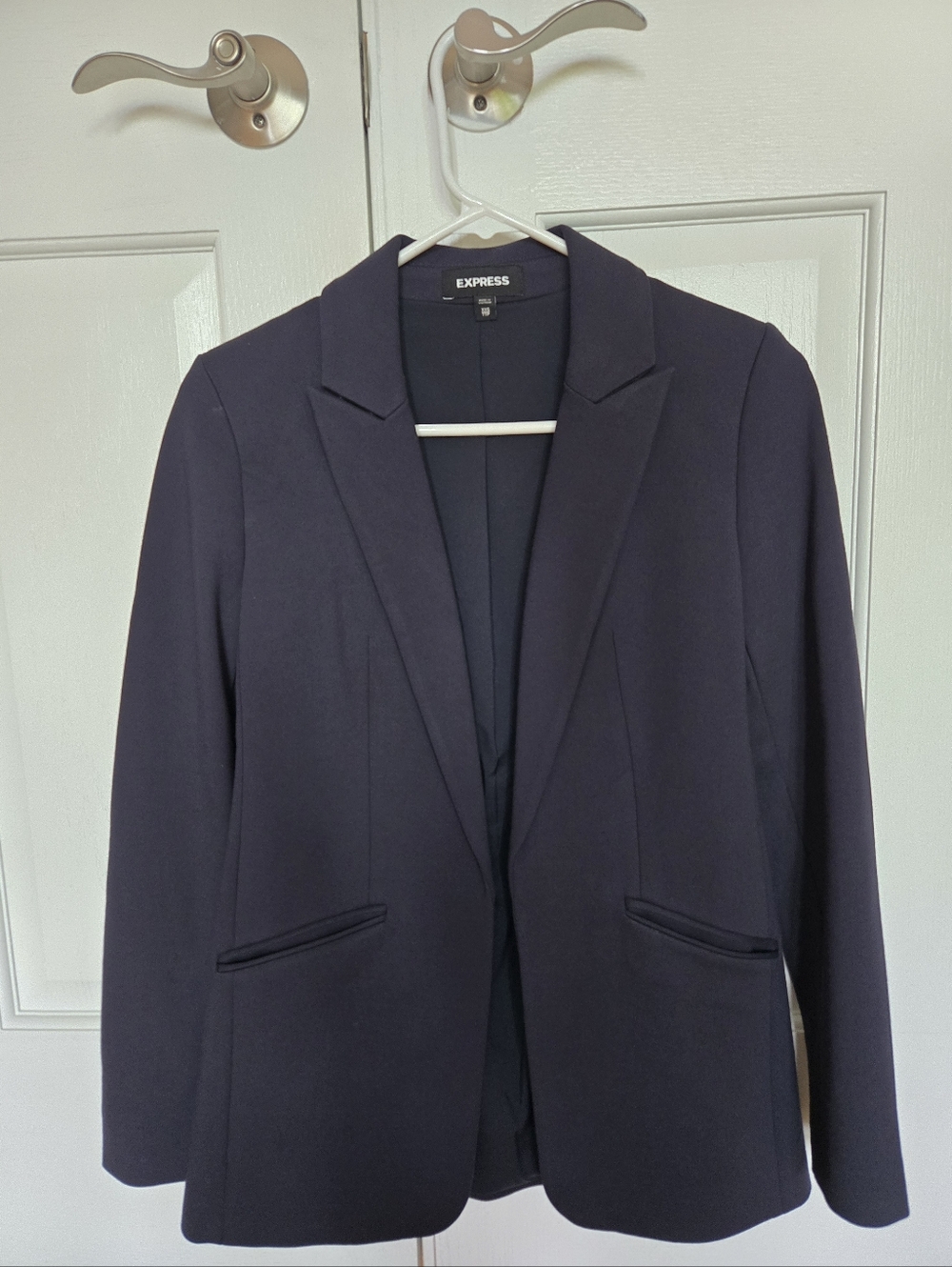 Express Navy Blue Classic Notch Blazer, Sz XXS